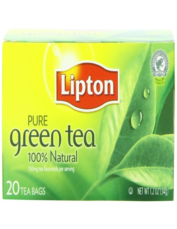 LIPTON GREEN TEA BAGS 20X20X2 GM