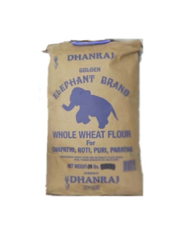 DHANRAJ W.WHEAT FLOUR BLUE 20 LB